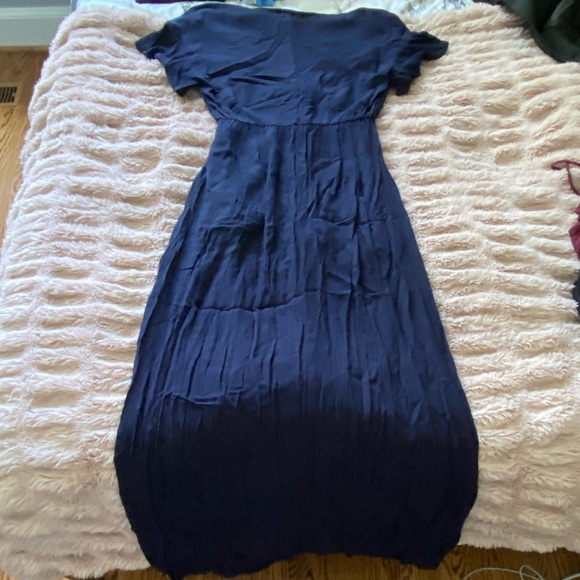 Love Tree Maxi Dress/Romper - Navy Blue - Picture 3 of 3